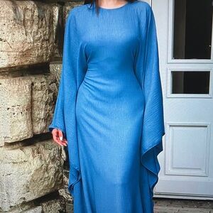 Elegant Blue Women's Dress